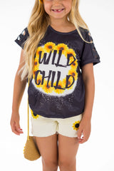 "Wild Child" Crochet Denim Short Set - Sparkle in Pink