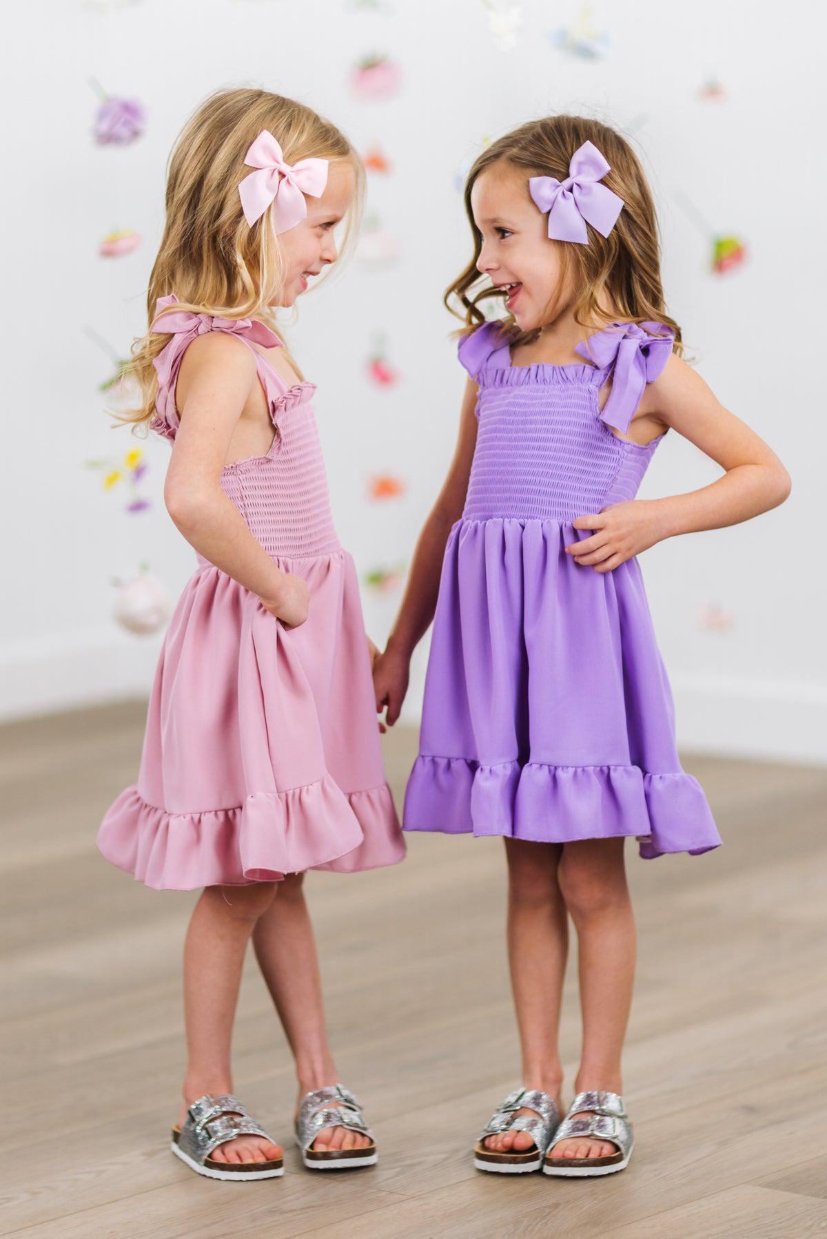Pastel Tie Shoulder Dress
