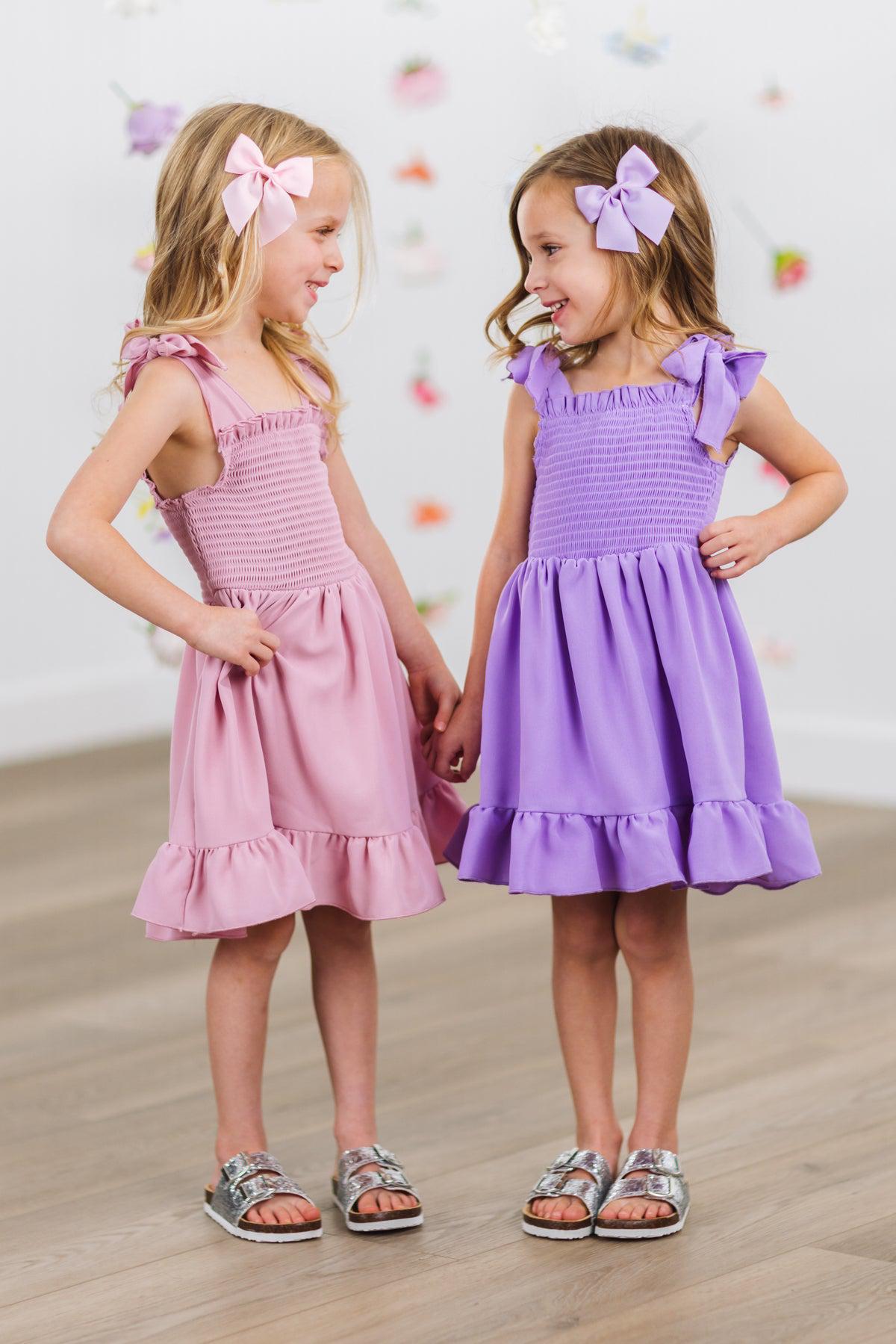 Pastel Tie Shoulder Dress