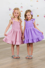 Pastel Tie Shoulder Dress