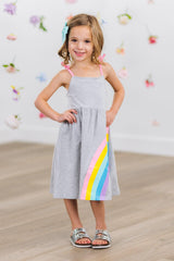 Best Friends Gray Rainbow Dress