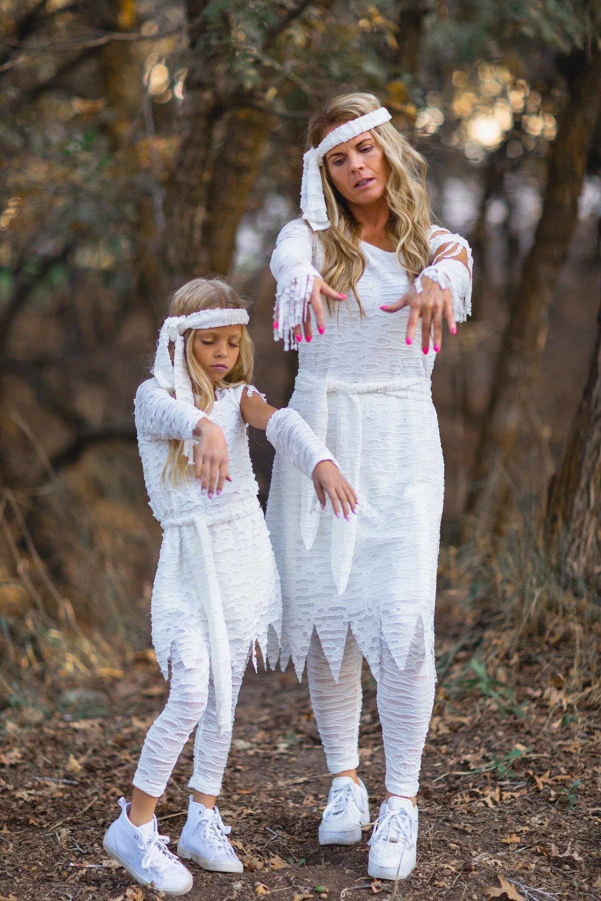Mom & Me - Mummy Costume - 5 Piece Set - Sparkle in Pink