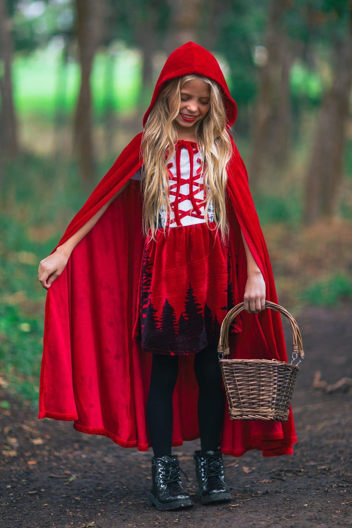 Red Riding Hood Costume - Sparkle in Pink