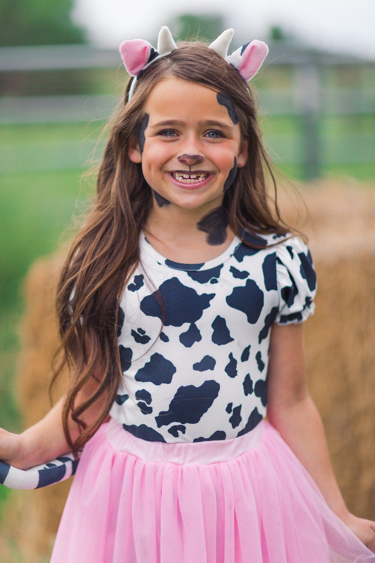 Pink Cow Costume - 5 Piece Set - Sparkle in Pink