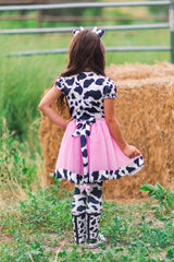 Pink Cow Costume - 5 Piece Set - Sparkle in Pink