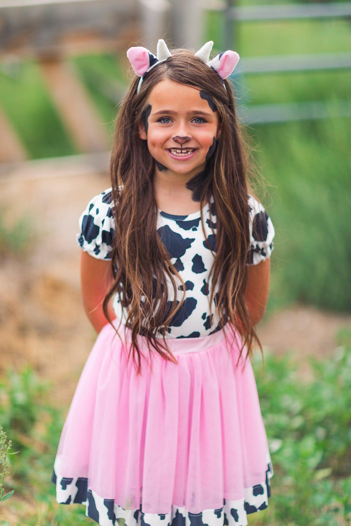 Pink Cow Costume - 5 Piece Set - Sparkle in Pink