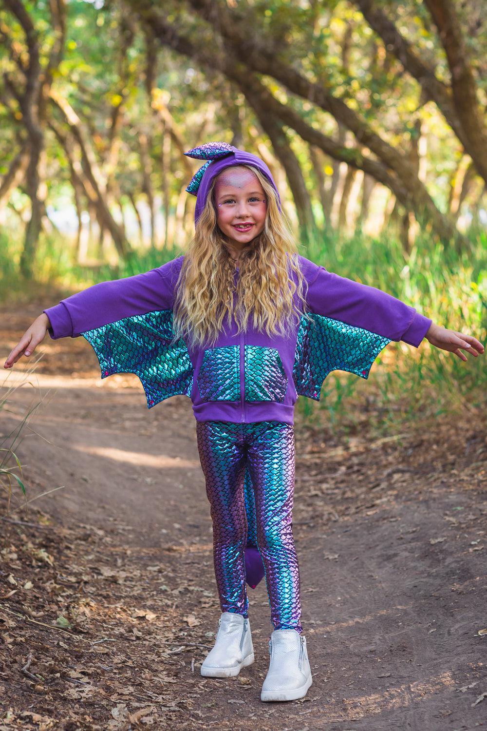 Dragon Hoodie Costume Set - Sparkle in Pink