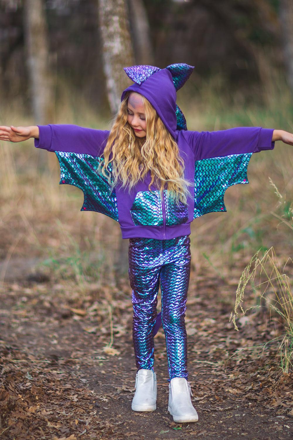 Dragon Hoodie Costume Set - Sparkle in Pink