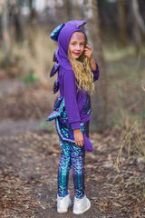 Dragon Hoodie Costume Set - Sparkle in Pink