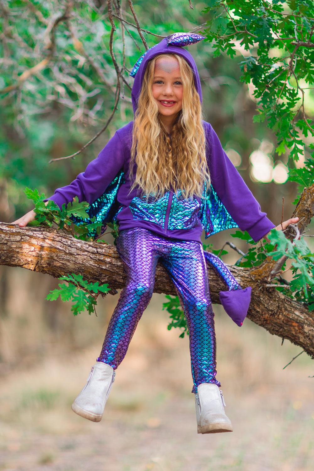 Dragon Hoodie Costume Set - Sparkle in Pink