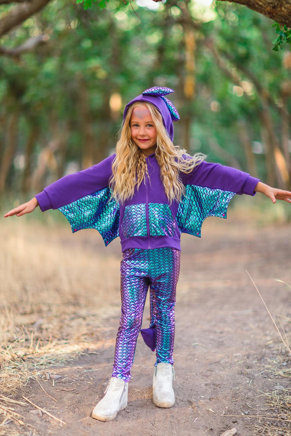 Dragon Hoodie Costume Set - Sparkle in Pink