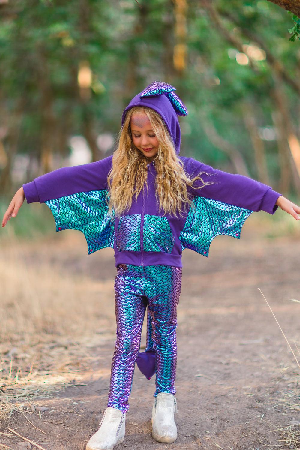 Dragon Hoodie Costume Set - Sparkle in Pink