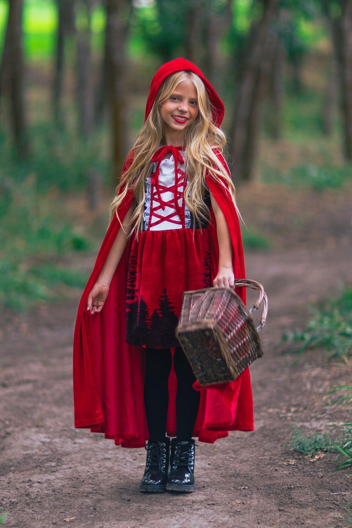 Red Riding Hood Costume - Sparkle in Pink