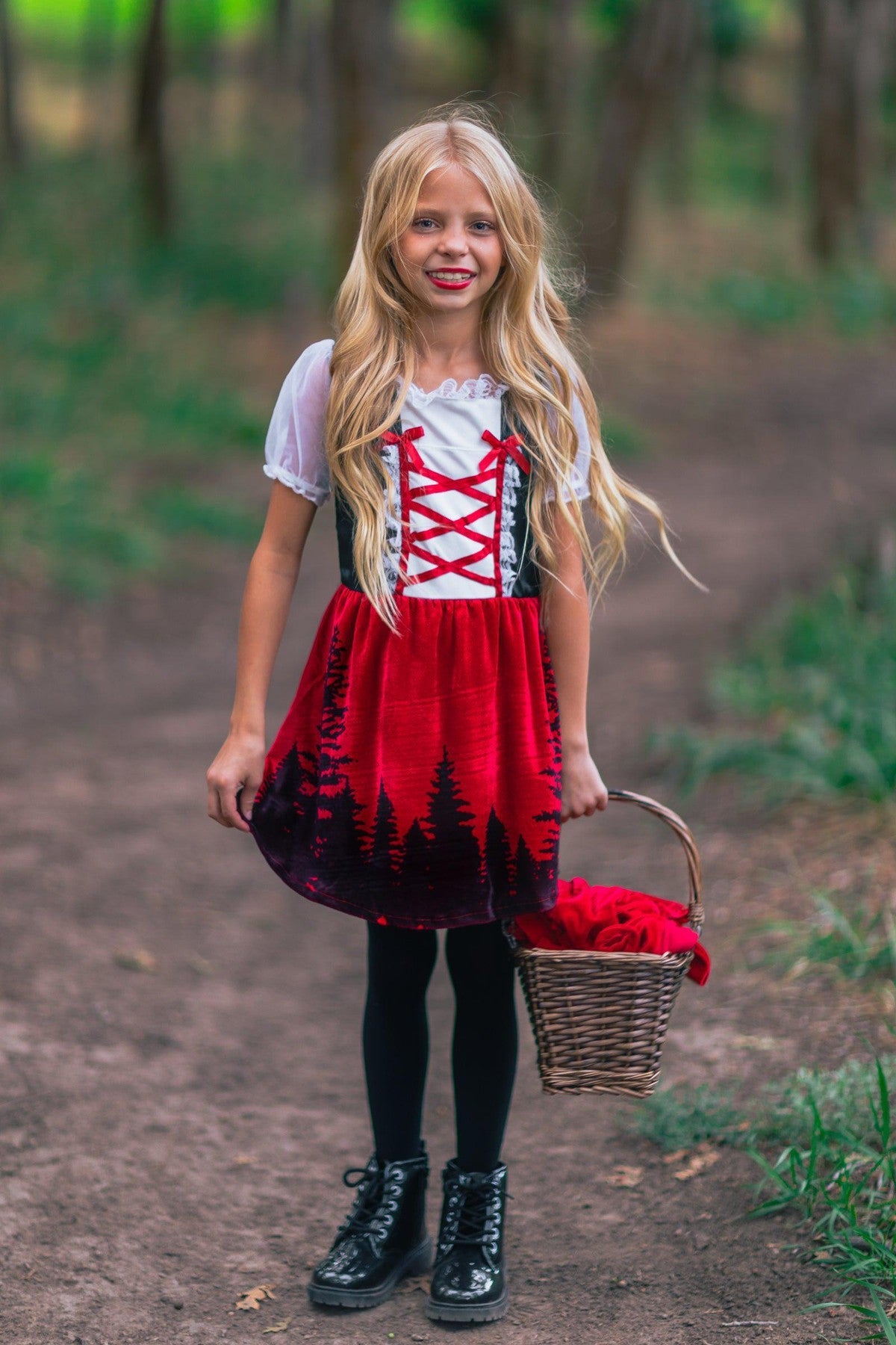 Red Riding Hood Costume - Sparkle in Pink