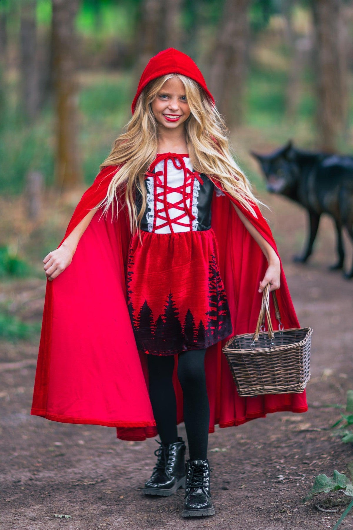 Red Riding Hood Costume - Sparkle in Pink