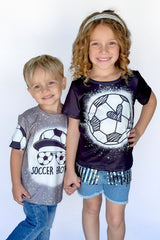 Mom & Kid - "Soccer Mom, Brother, Sister" Tops - Sparkle in Pink