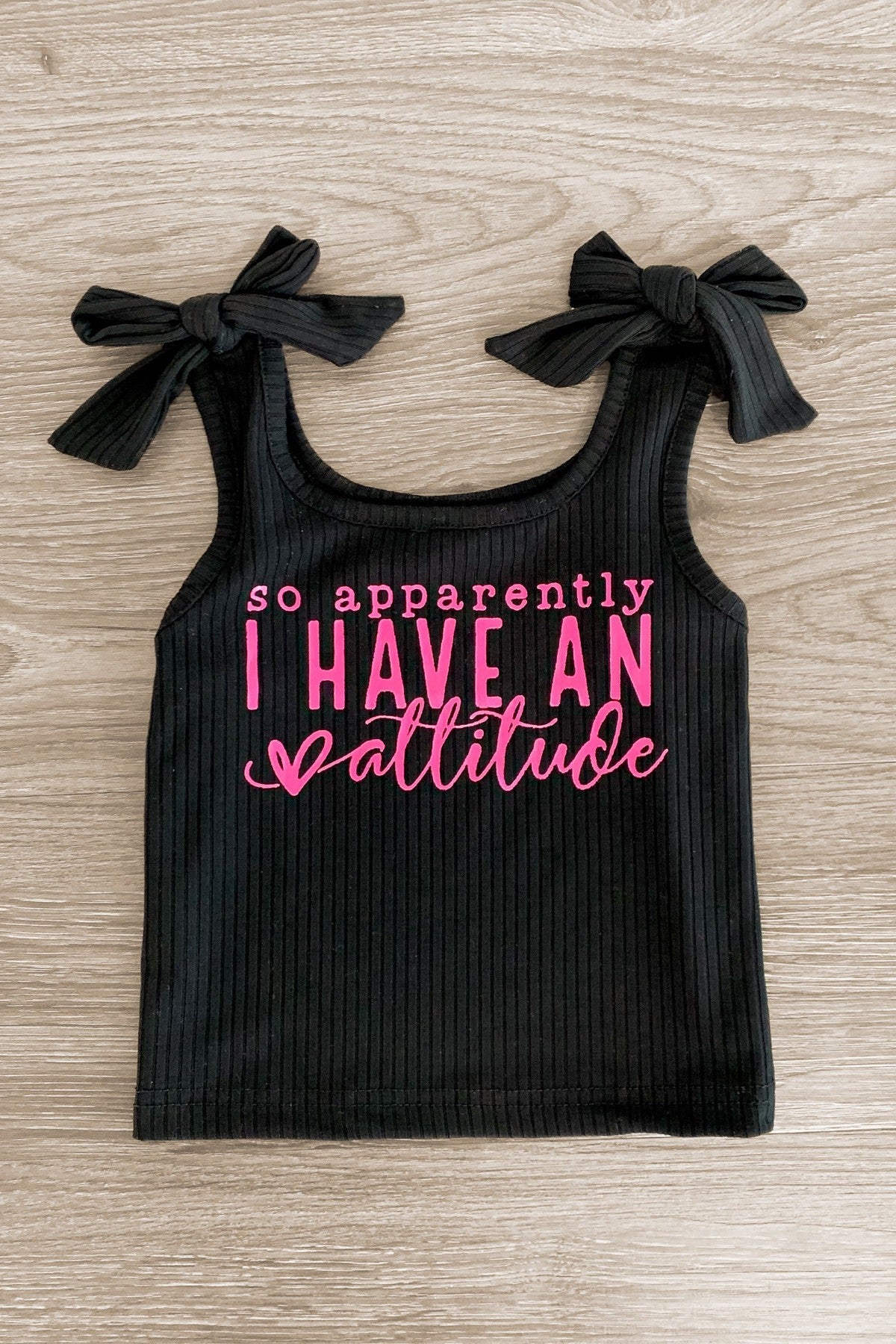 "So Apparently I Have An Attitude" Pink Short Set - Sparkle in Pink