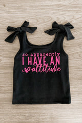 "So Apparently I Have An Attitude" Pink Short Set - Sparkle in Pink
