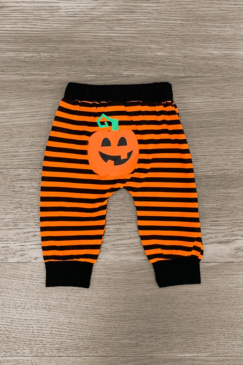 "My 1st Halloween" Pumpkin Onesie Set - Sparkle in Pink