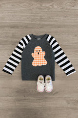 Plaid Ghost Striped Top - Sparkle in Pink