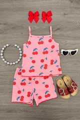 Pink Cherry Short Set