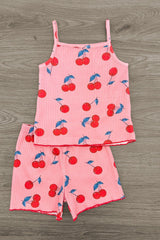Pink Cherry Short Set