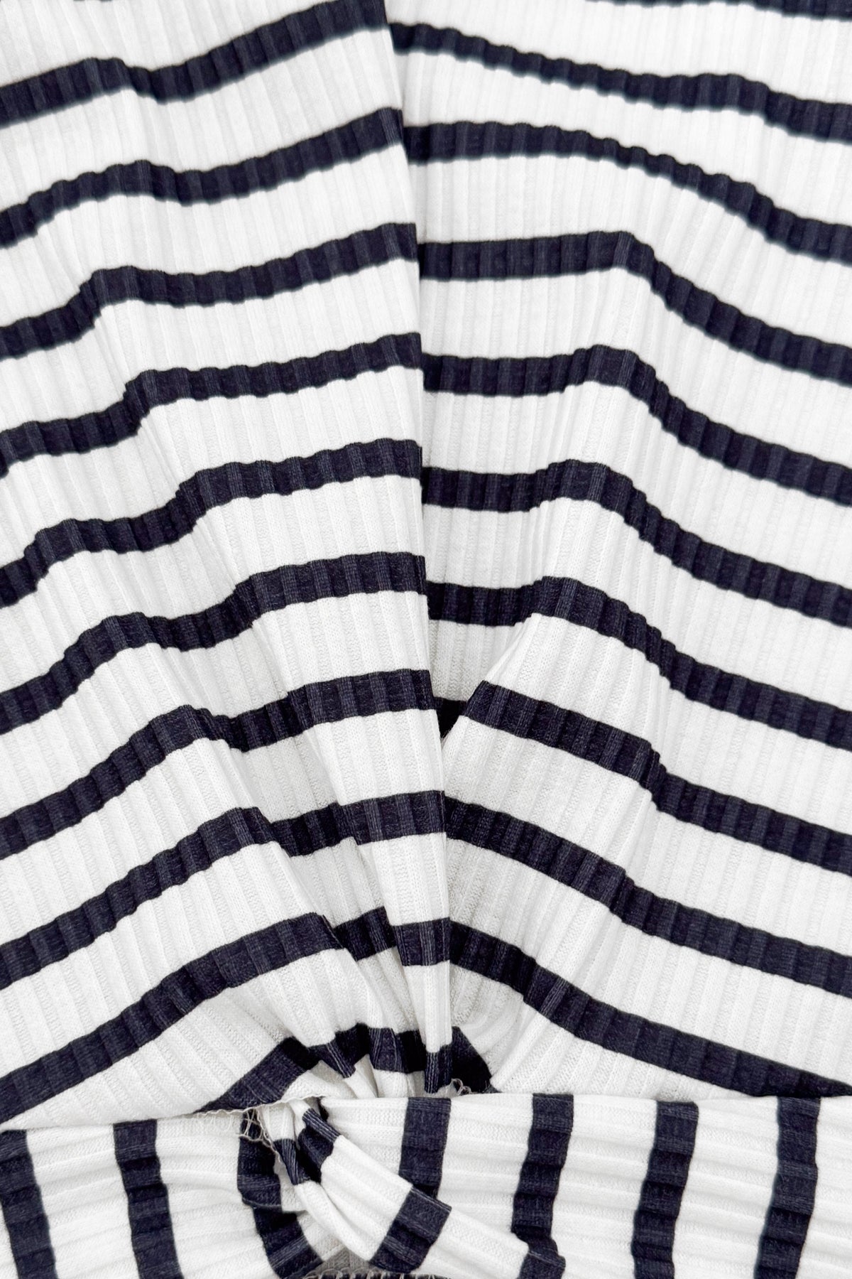 Striped Tank Light Denim Short Set