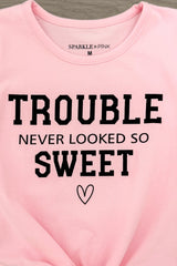 "Trouble Never Looked So Sweet" Top - Boy or Girl