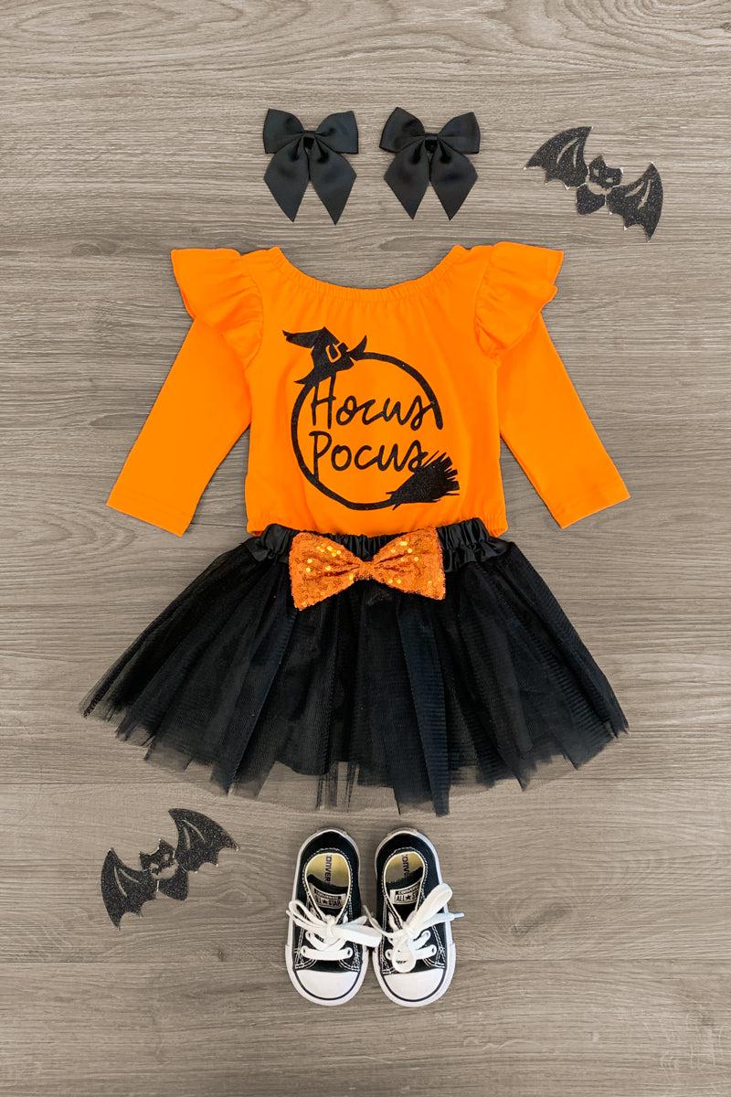 "Hocus Pocus" Tutu Onesie Set - Sparkle in Pink