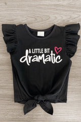 "A Little Bit Dramatic" Stripe Denim Short Set - Sparkle in Pink