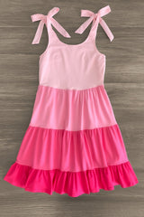 Mom & Me - Pink Tiered Tank Dress - Sparkle in Pink