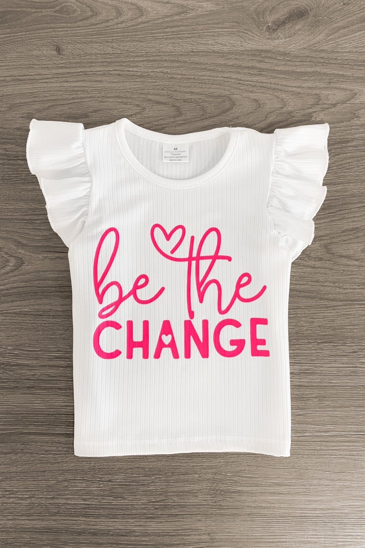 "Be The Change" Hot Pink Short Set - Sparkle in Pink