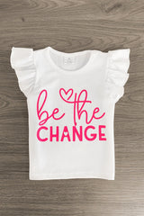 "Be The Change" Hot Pink Short Set - Sparkle in Pink