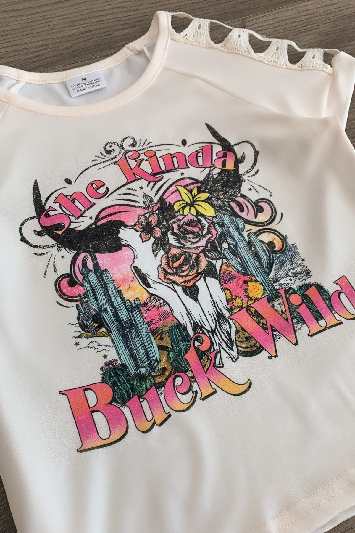 "She Kinda Buck Wild" Denim Short Set - Sparkle in Pink