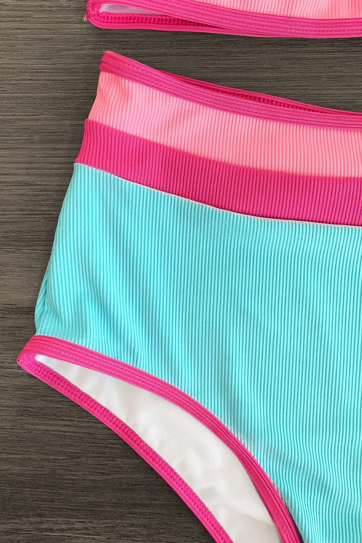 Mom & Me - Blue & Pink Stripe Bikini - Sparkle in Pink