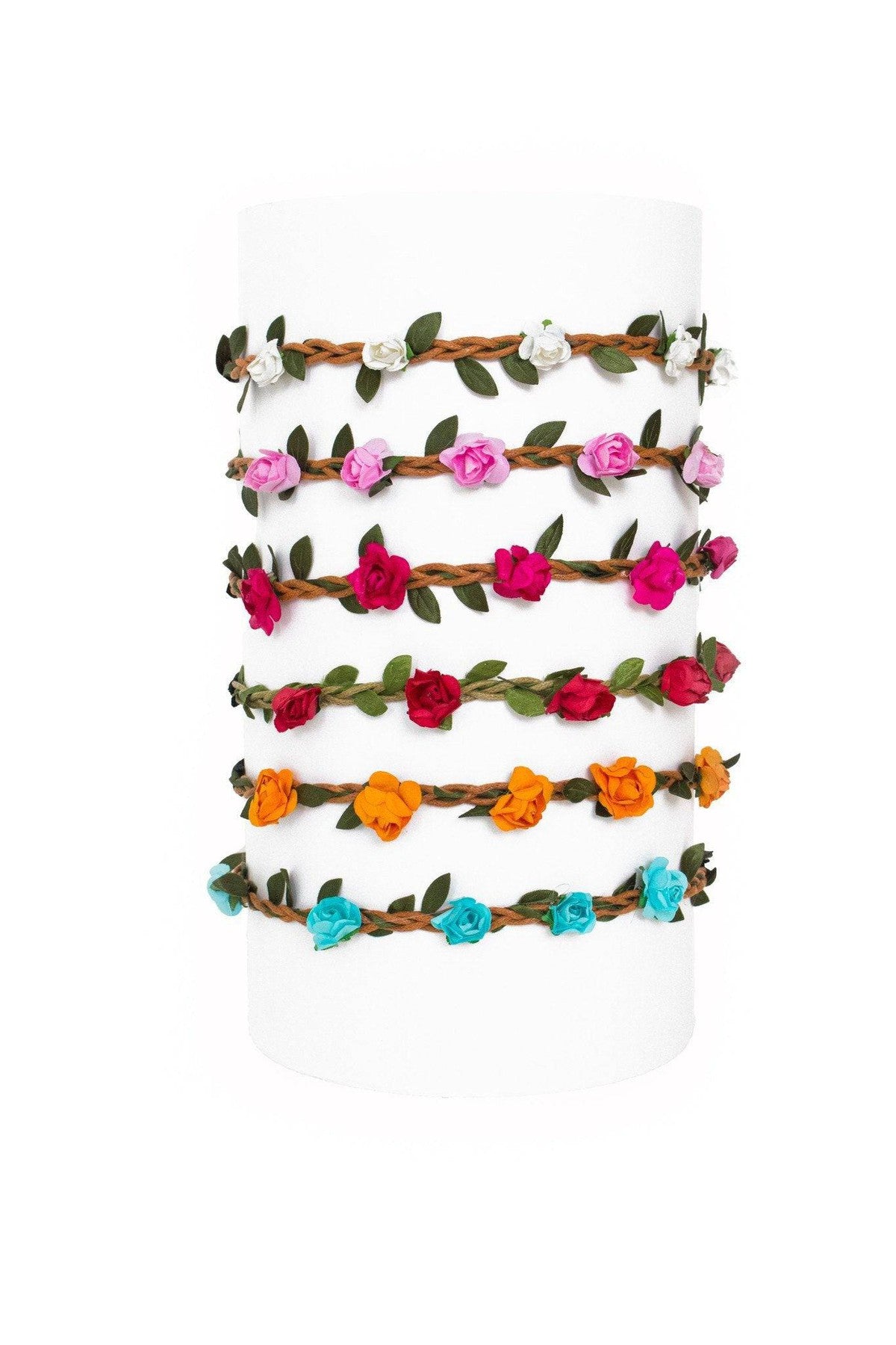 Braided Floral Headband - Many Colors! - Sparkle in Pink