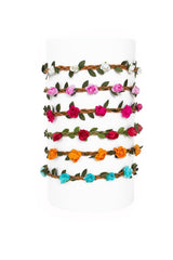 Braided Floral Headband - Many Colors! - Sparkle in Pink