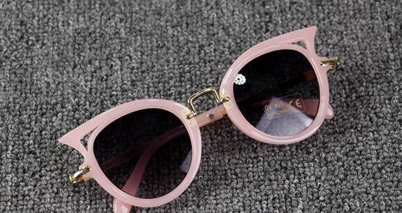 Girls Cat Eye Sunnies - Many Colors! - Sparkle in Pink