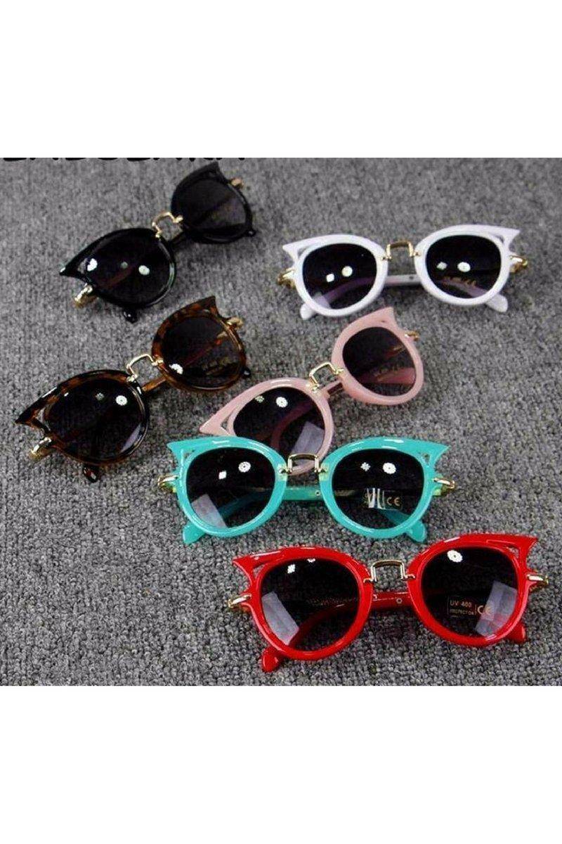 Girls Cat Eye Sunnies - Many Colors! - Sparkle in Pink