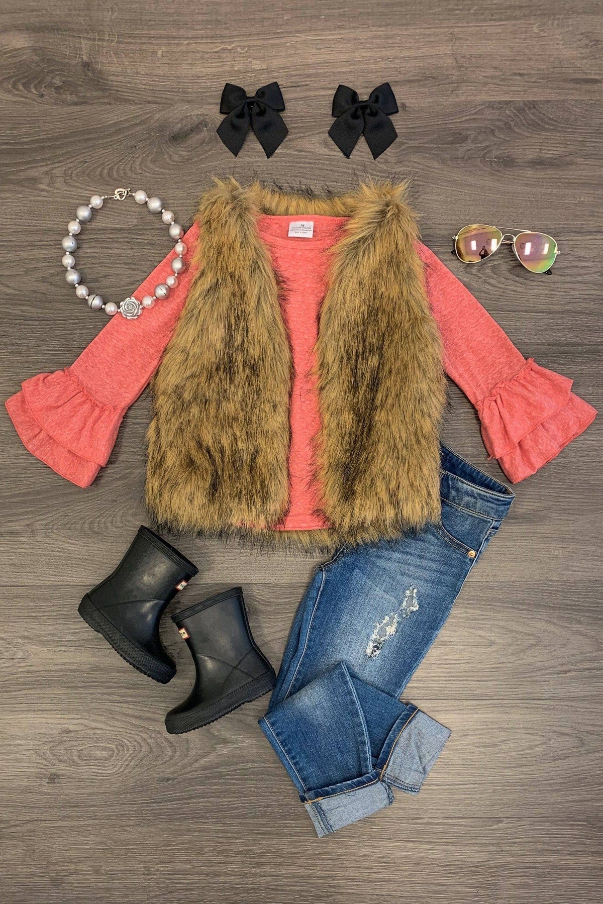 Heather Bell Sleeve Tops - Many Colors - Sparkle in Pink