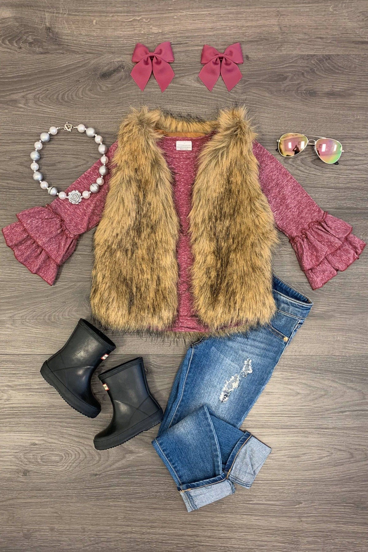 Heather Bell Sleeve Tops - Many Colors - Sparkle in Pink