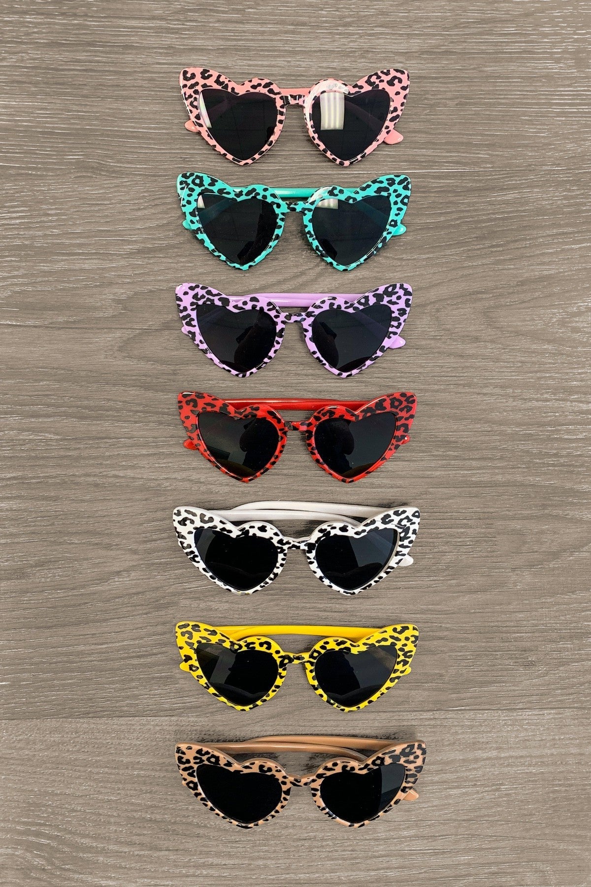 Mom & Me - Heart Eye Cheetah Print Sunnies - Many Colors! - Sparkle in Pink