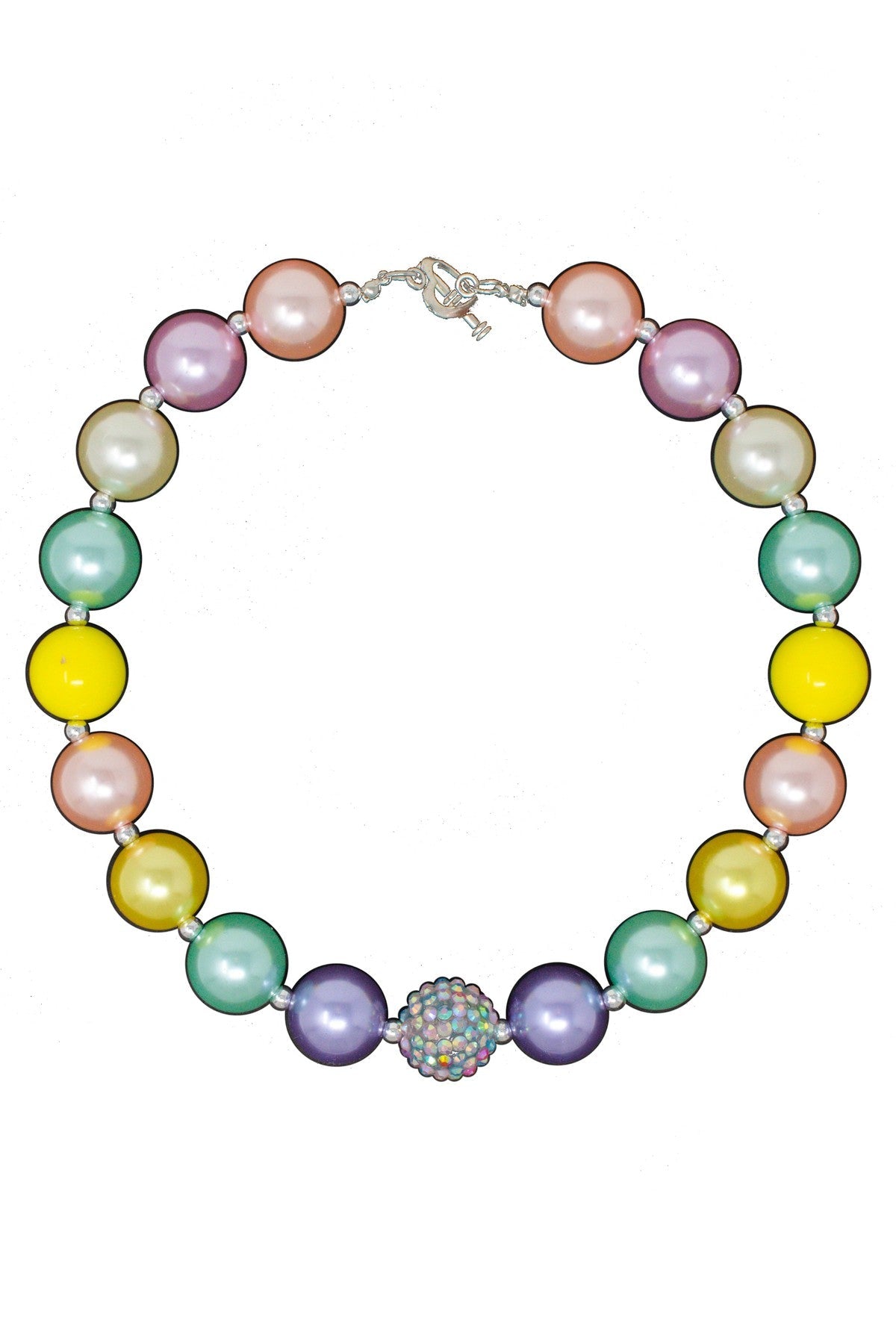 Pastel Bubblegum Necklace - Sparkle in Pink