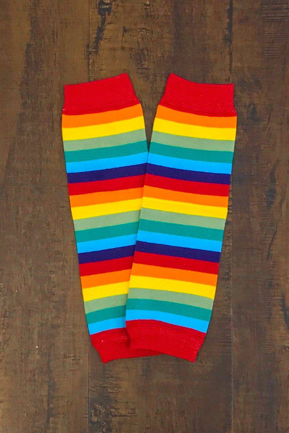 Rainbow Legwarmers - Sparkle in Pink