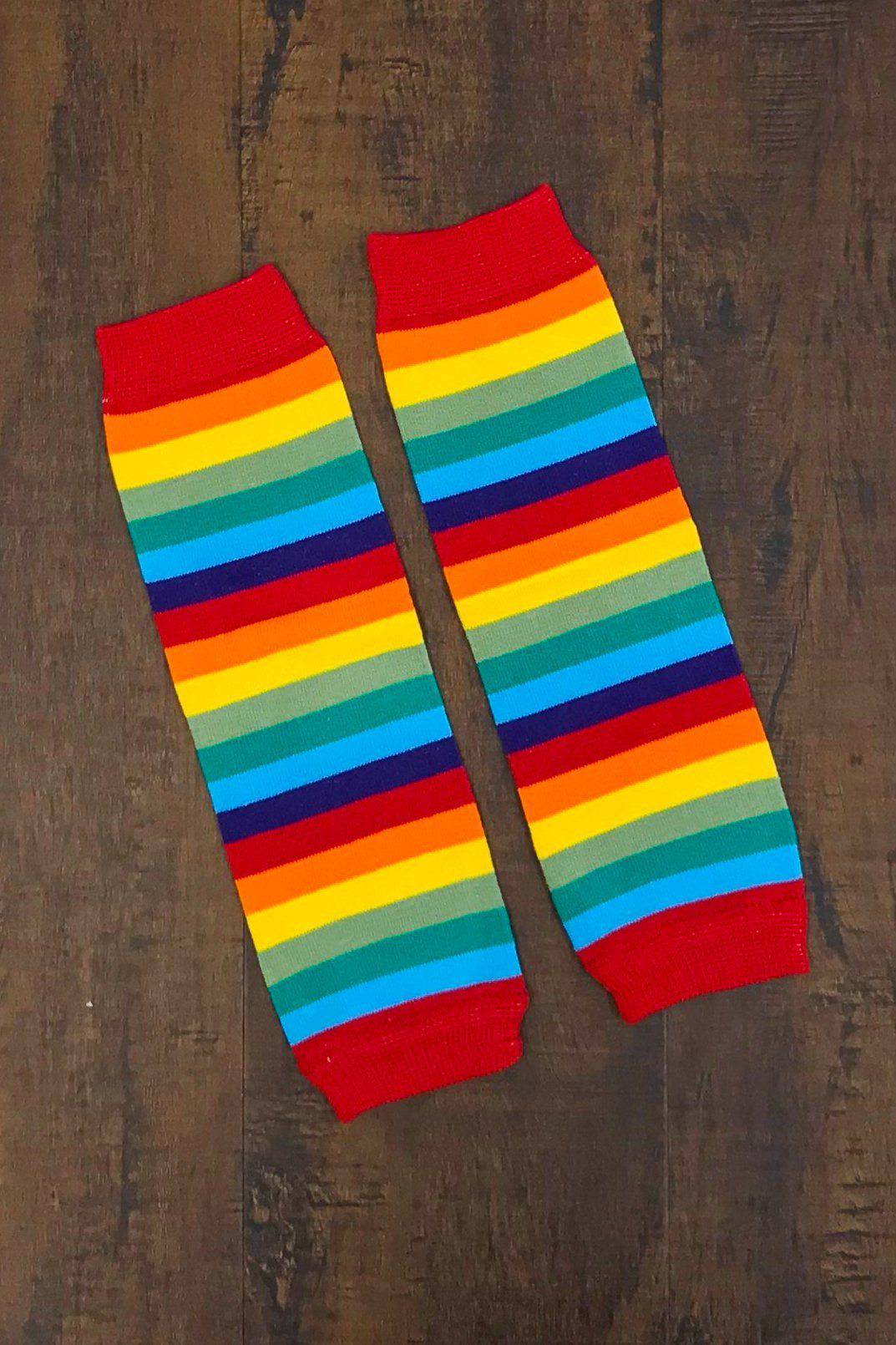 Rainbow Legwarmers - Sparkle in Pink