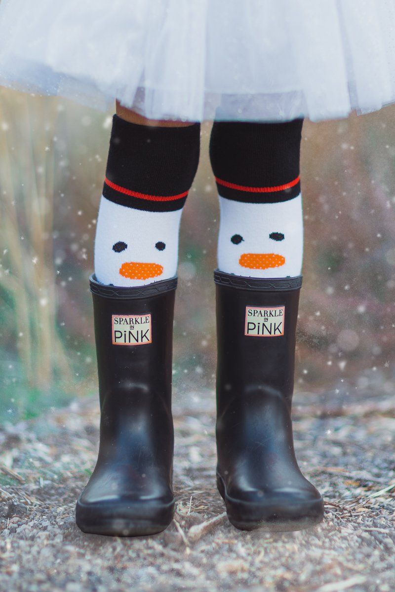 Snowman Costume - 4 Piece Set - Sparkle in Pink