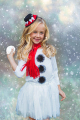 Snowman Costume - 4 Piece Set - Sparkle in Pink