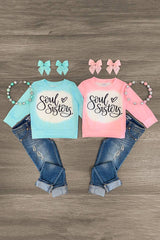 "Soul Sisters" Pink & Blue Tops - Sparkle in Pink