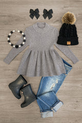 Turtleneck Tunic Sweaters - MANY COLORS! - Sparkle in Pink